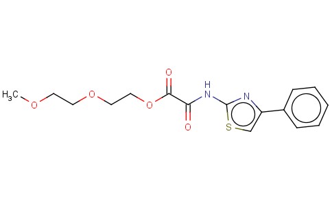 2-(2-METHOXYETHOXY)ETHYL OXO((4-PHENYL-2-THIAZOLYL)AMINO)ACETATE